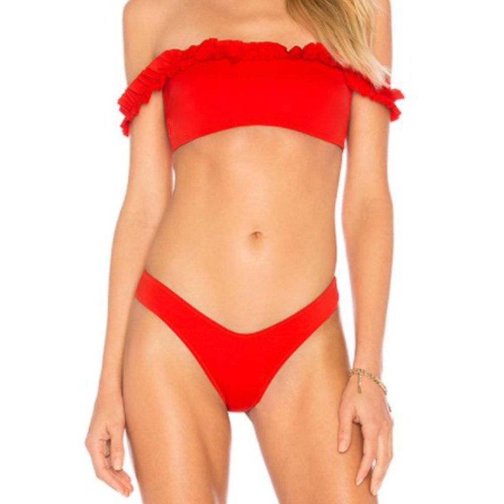 Kendall + Kylie Poppy Red Bikini
